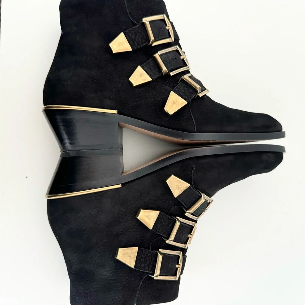 Chloe Susanna Nubuck Ankle Boots 36 - Picture 8 of 10